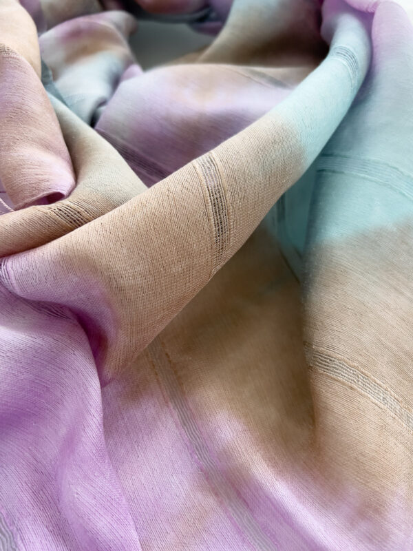 Pastel Tie-dye Scarf - Silk & Cotton - Mitzie Mee Shop