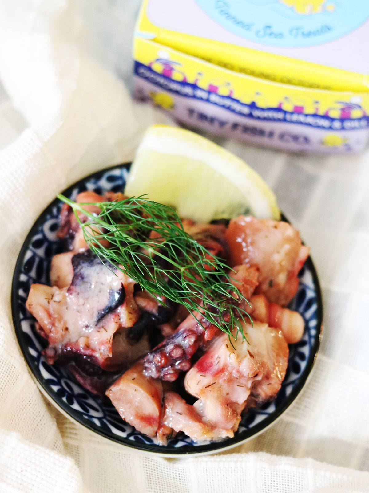 Octopus in Butter with Lemon & Dill - Tiny Fish Co. - Mitzie Mee Shop