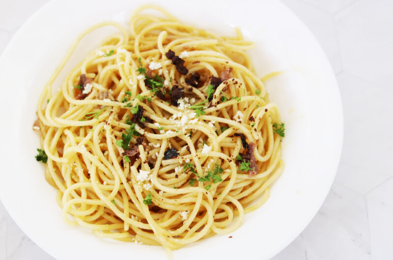 Recipe: Pantry Pasta with Anchovies & Olive Tapenade