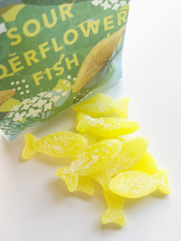 Sour Elderflower Fish - Gourmet gummies from Sweden - BonBon NYC