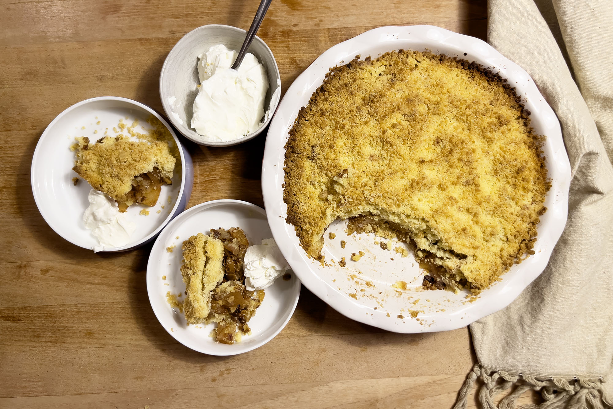 Recipe: Apple Crumble with Almond Paste and Granola