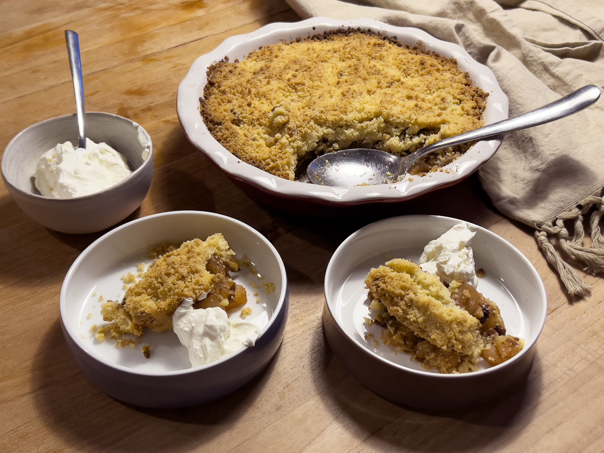 Recipe: Apple Crumble with Almond Paste and Granola