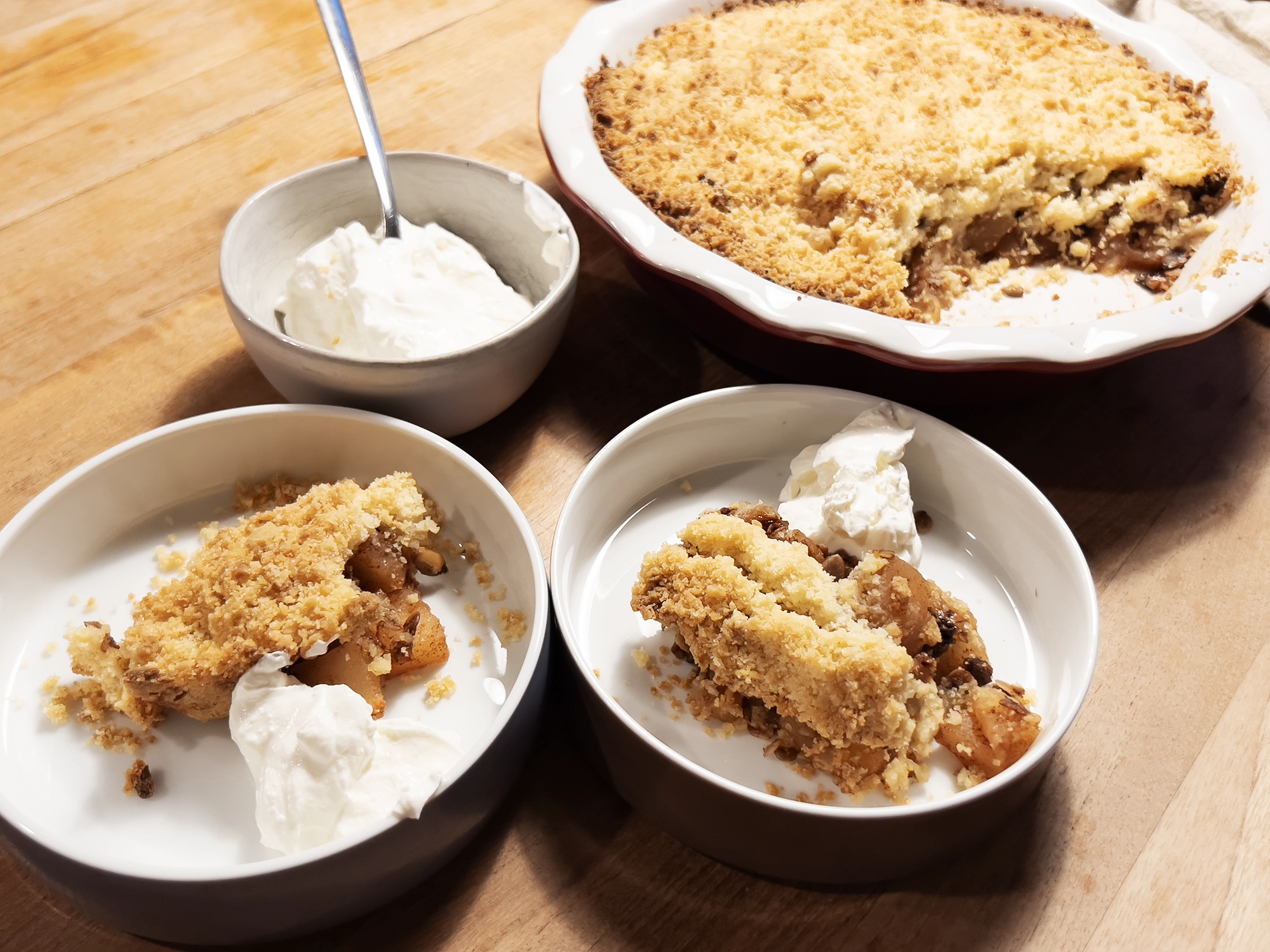 Recipe: Apple Crumble with Almond Paste and Granola