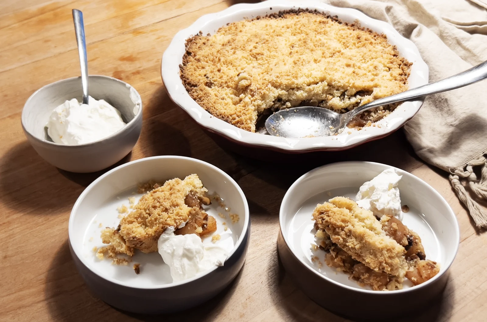 Receta: Apple Crumble con pasta de almendra y granola