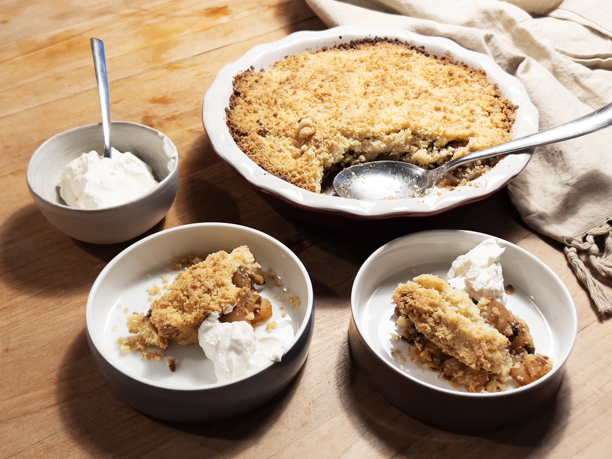 Recipe: Apple Crumble with Almond Paste and Granola