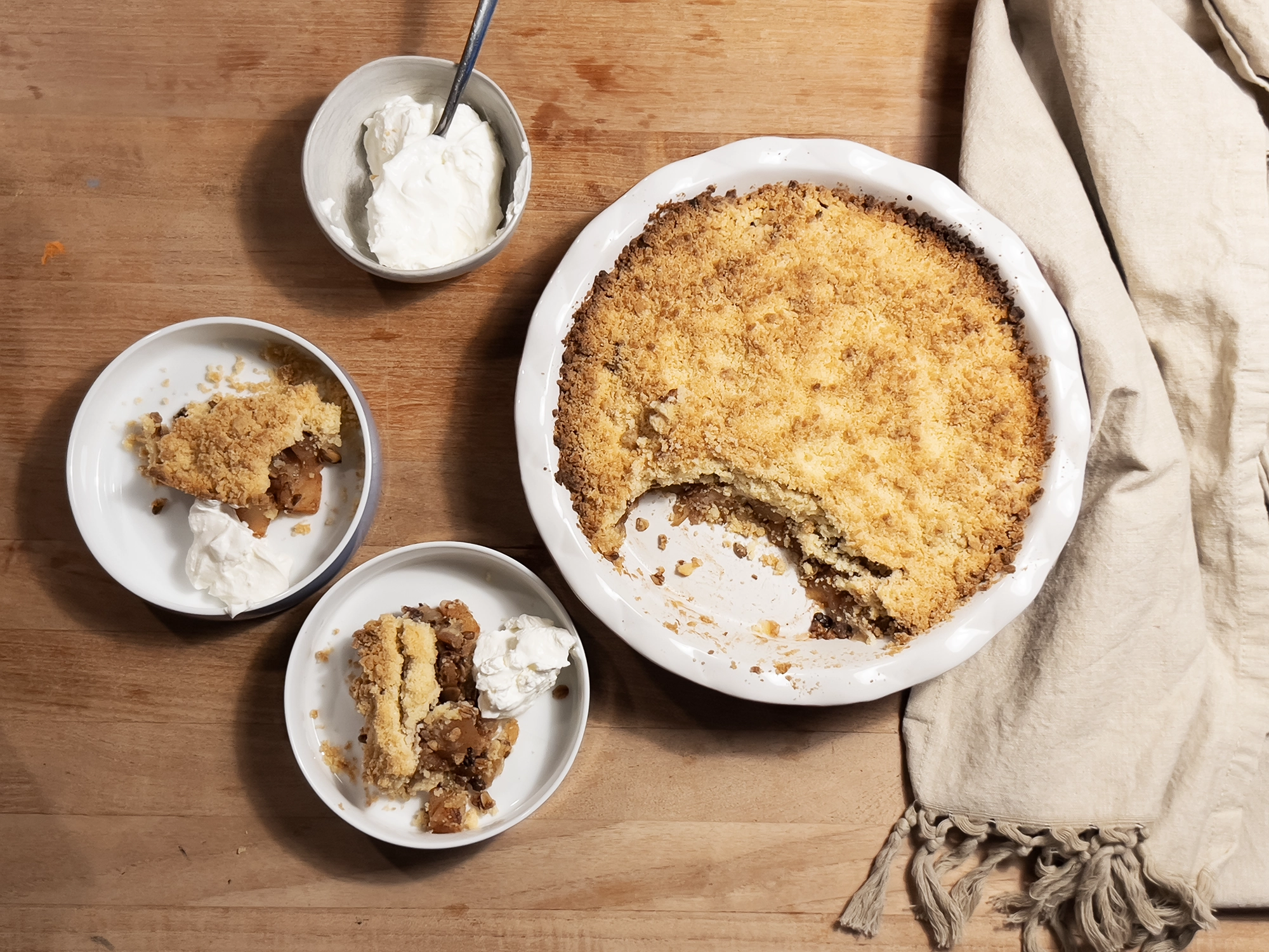 Recipe: Apple Crumble with Almond Paste and Granola