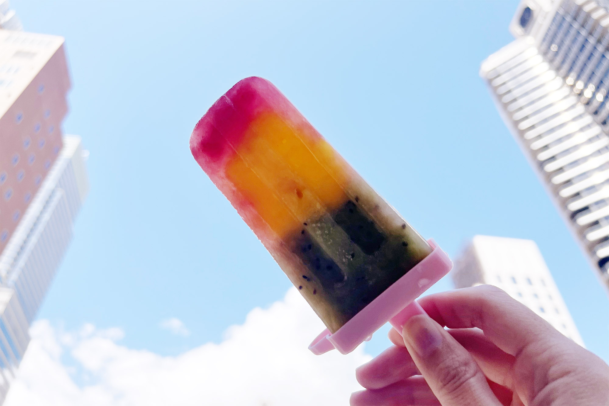 Recipe: Homemade Layered Popsicles - Fresh fruit and no added sugar