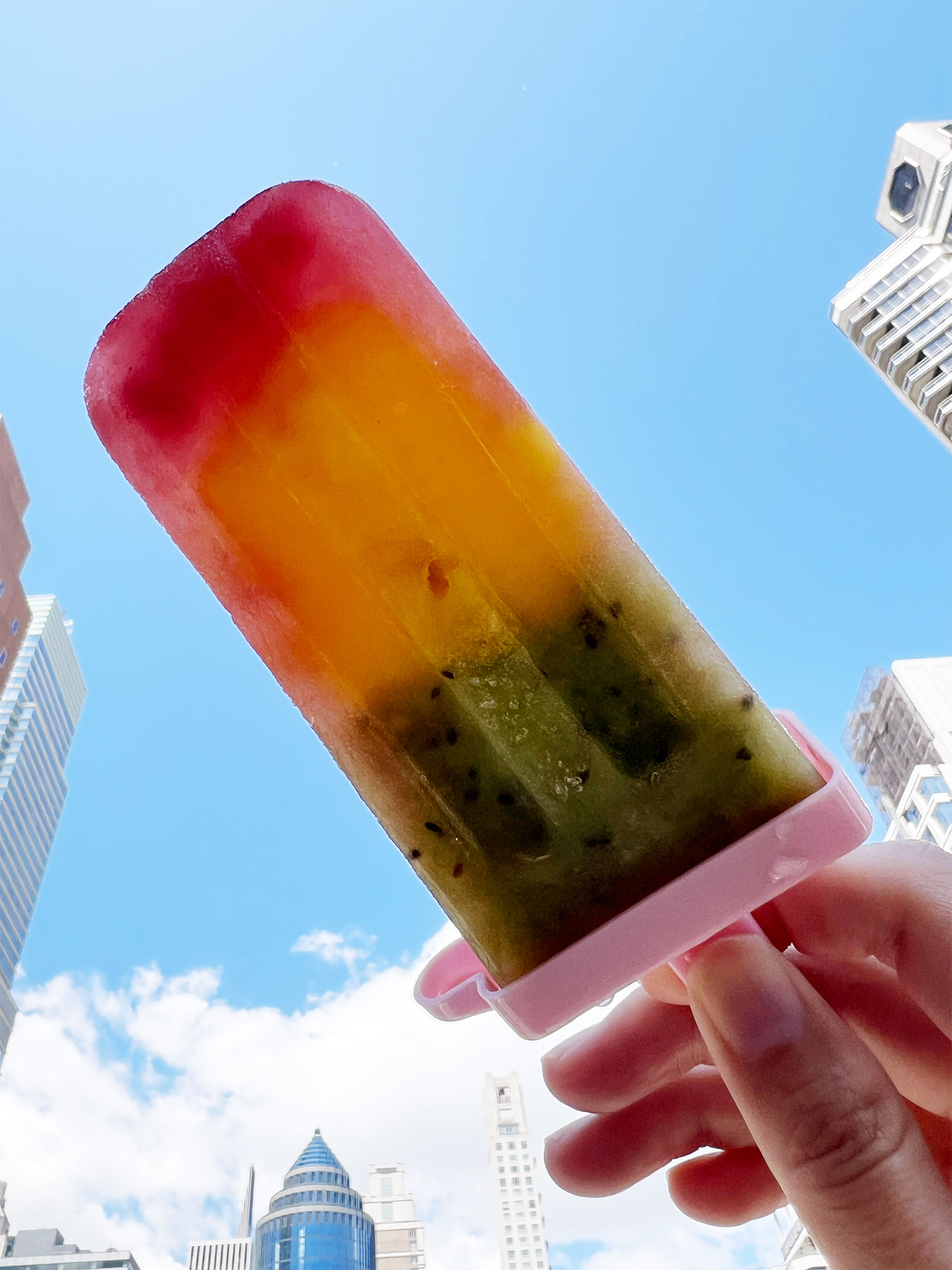 Recipe: Homemade Layered Popsicles - Fresh fruit and no added sugar