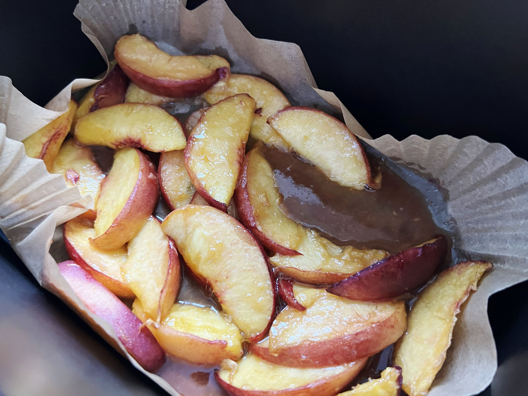Recipe: Frozen Custard with caramelized peaches