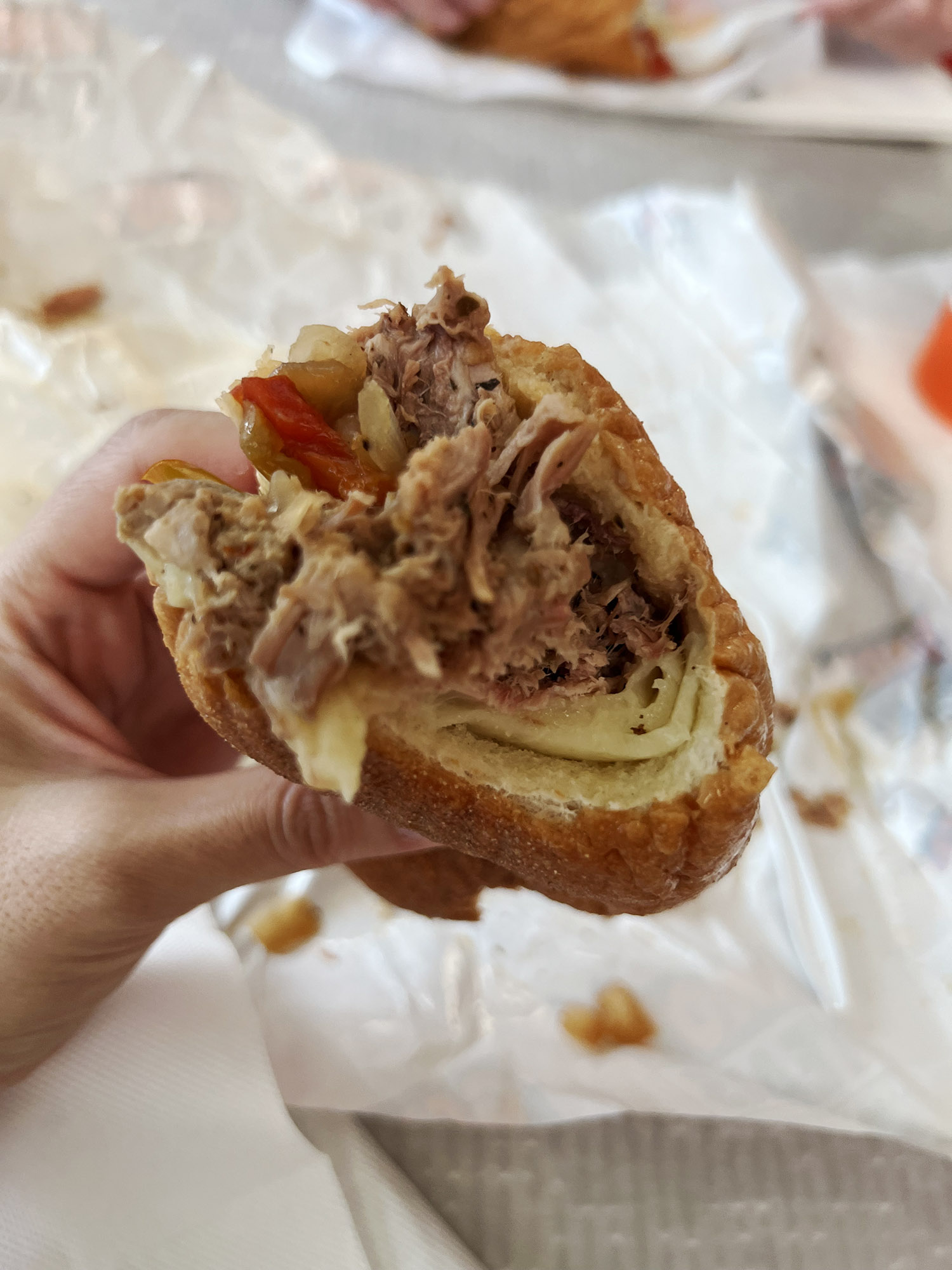 Philadelphia: Roast Pork Sandwich fra Geno’s Steaks