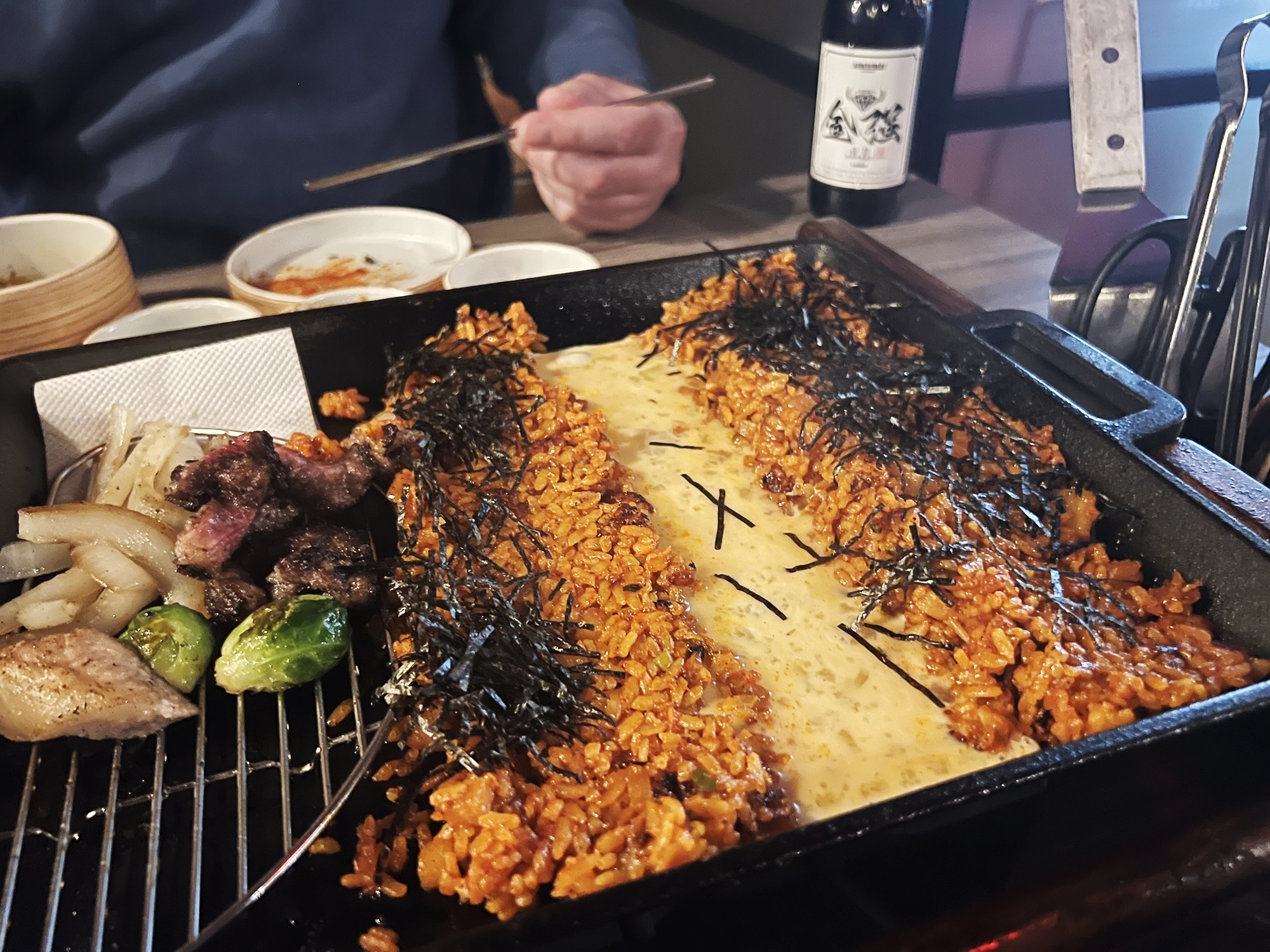 Korean BBQ at Rib No. 7, Koreatown, New York City