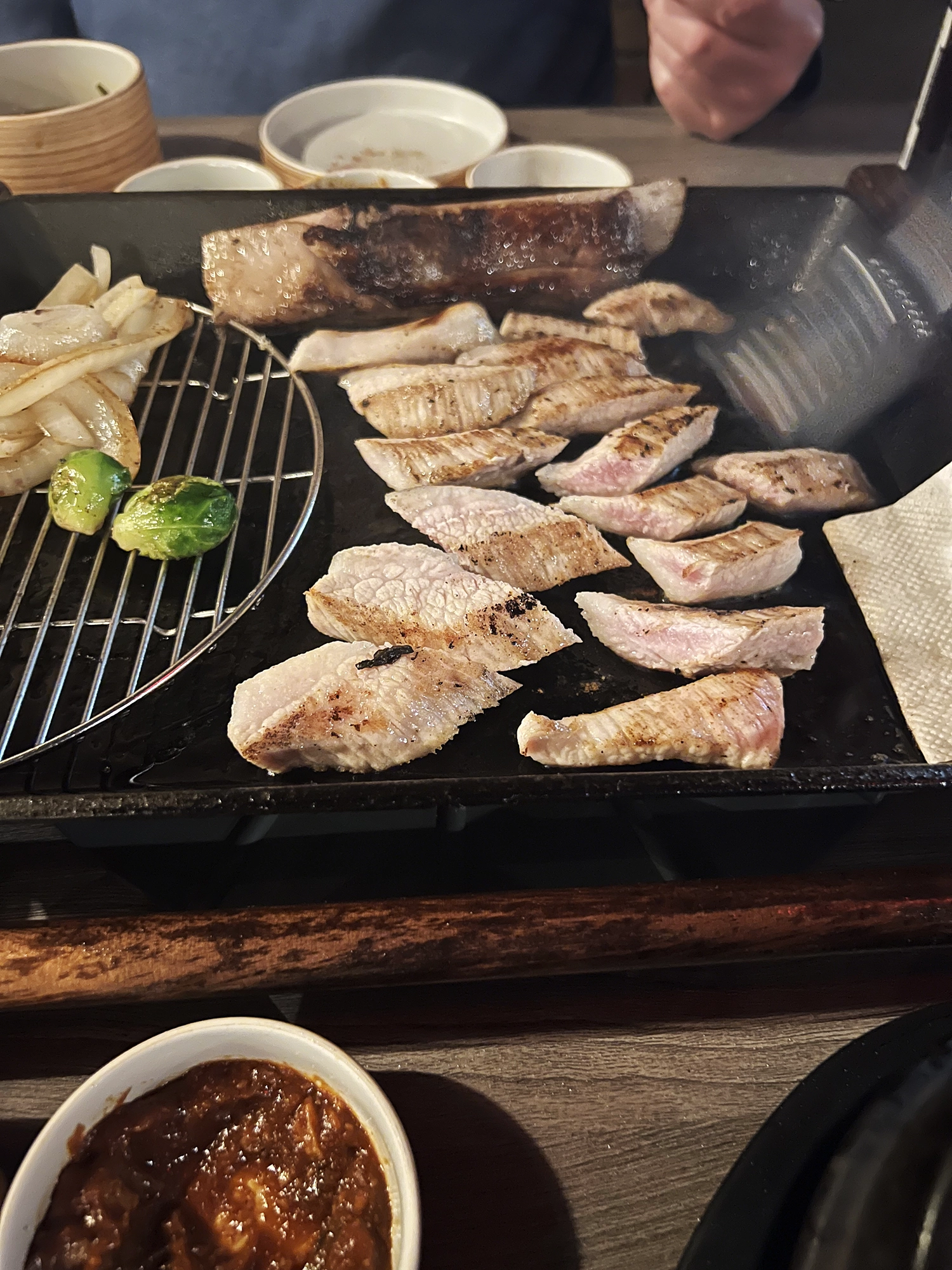 Korean BBQ at Rib No. 7, Koreatown, New York City