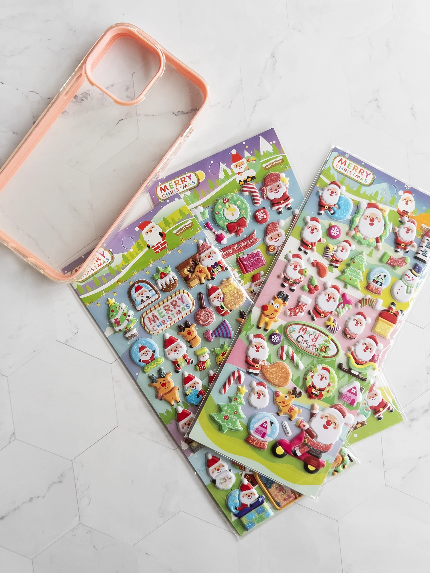 Christmas sticker phone