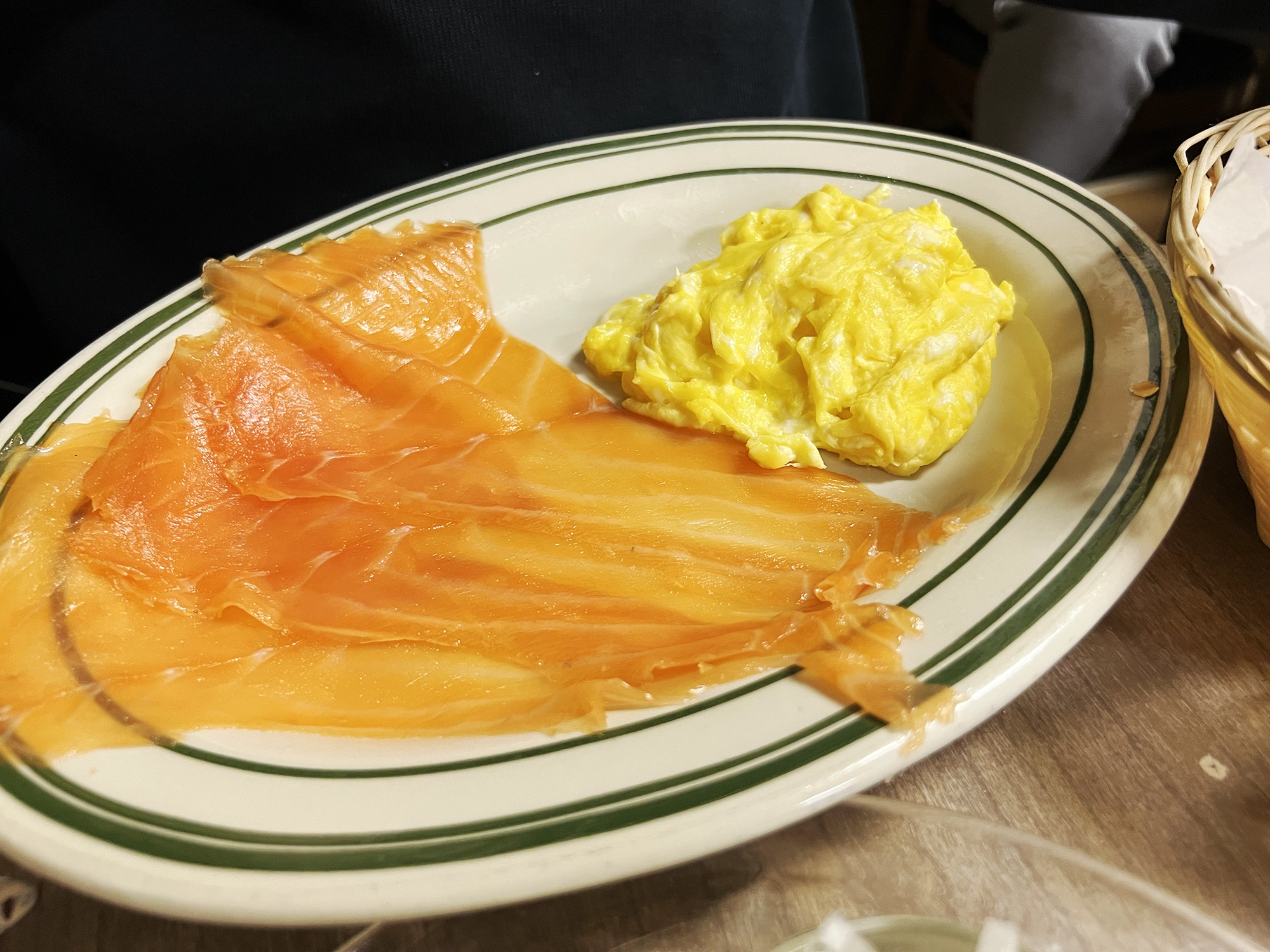 NYC: Breakfast at Bareny Greengrass - Caviar and Latkes