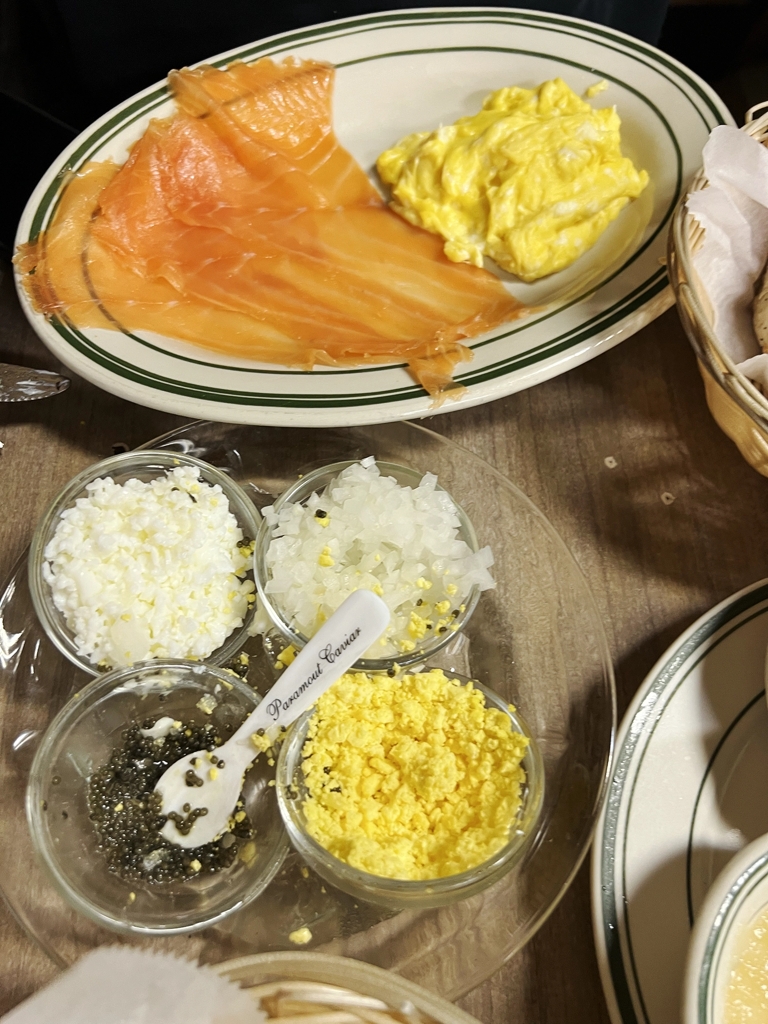 NYC: Breakfast at Bareny Greengrass - Caviar and Latkes