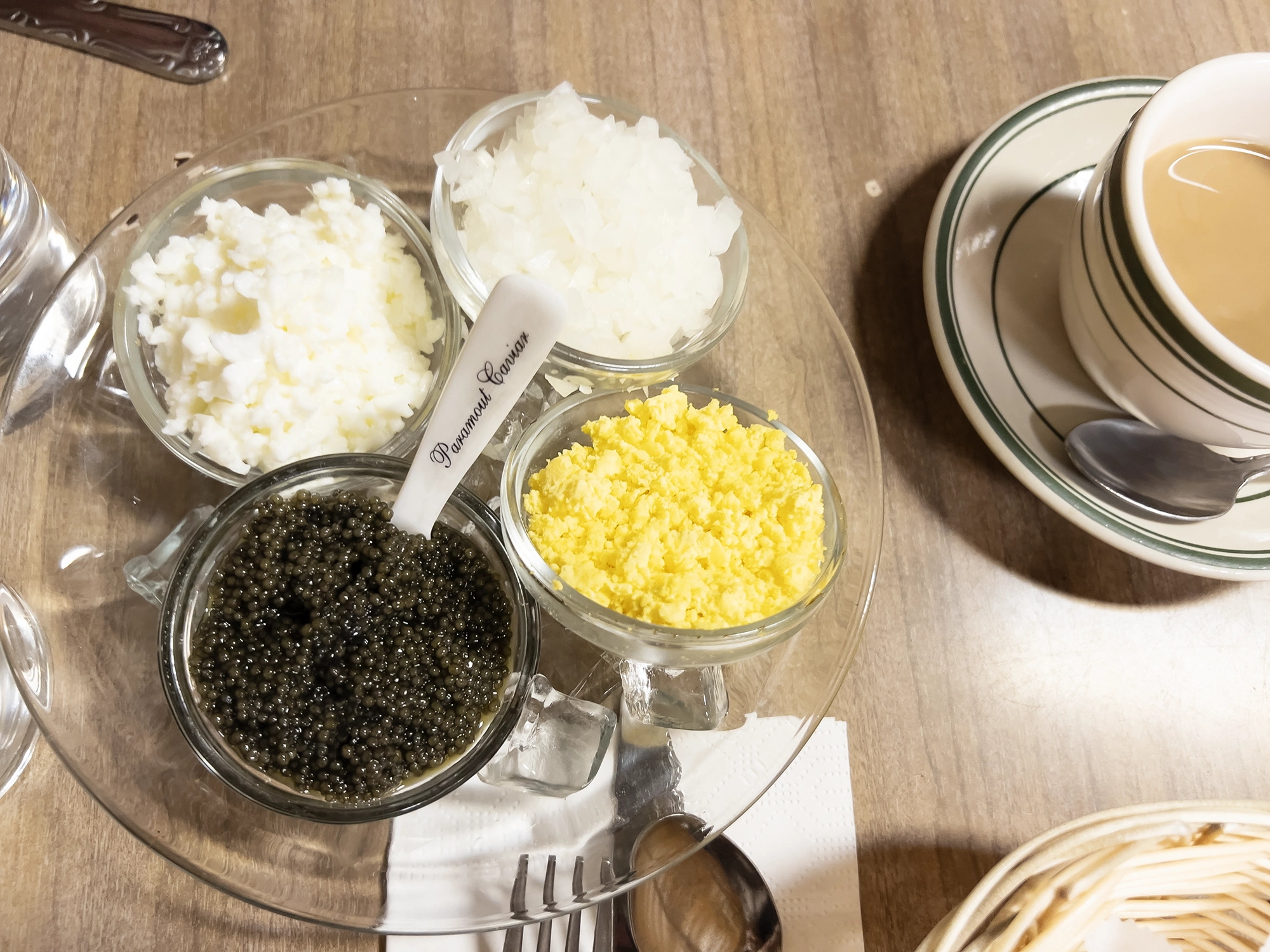 NYC: Breakfast at Bareny Greengrass - Caviar and Latkes