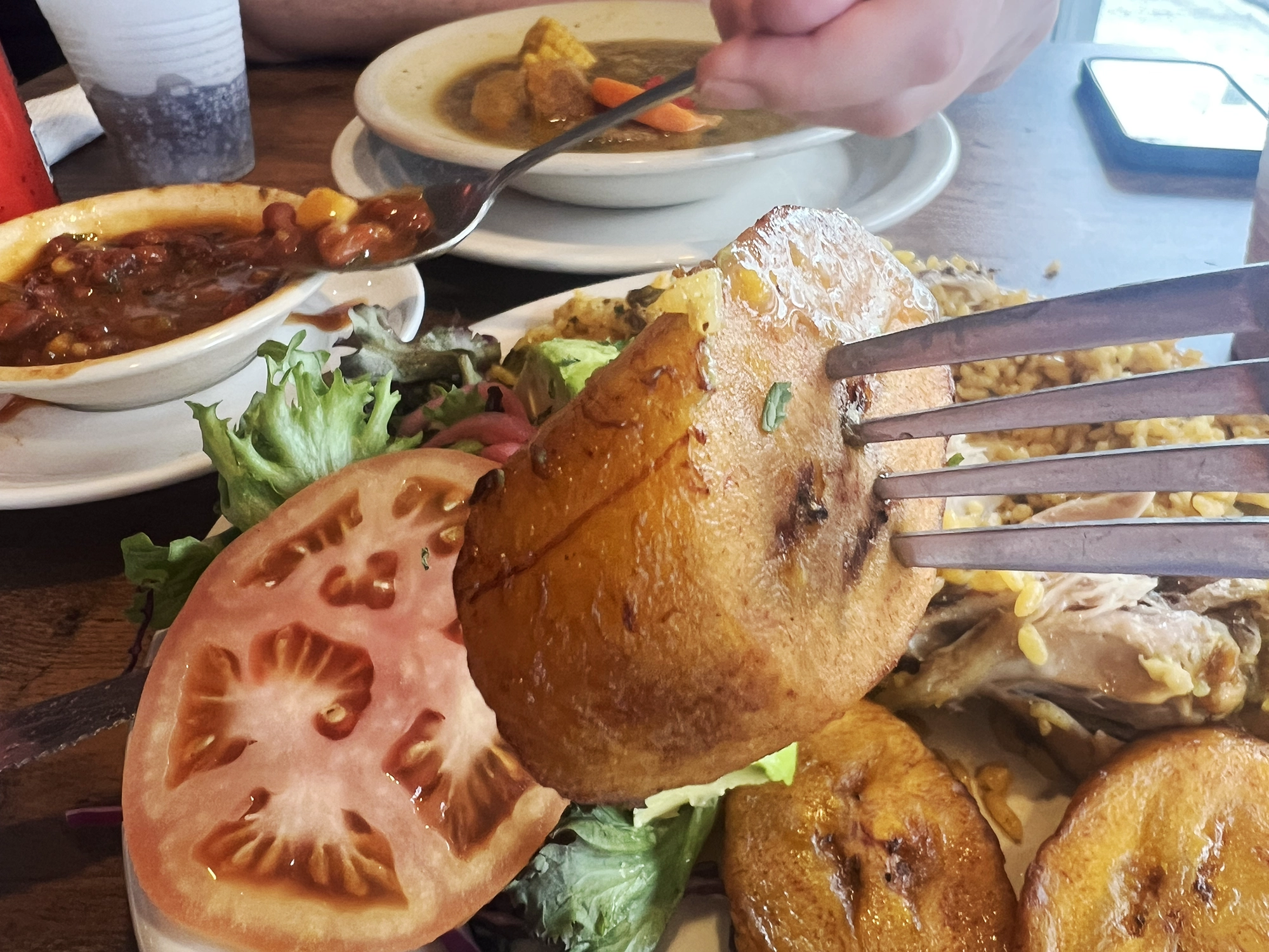 Lunch at Molini’s - Our last meal in Puerto Rico