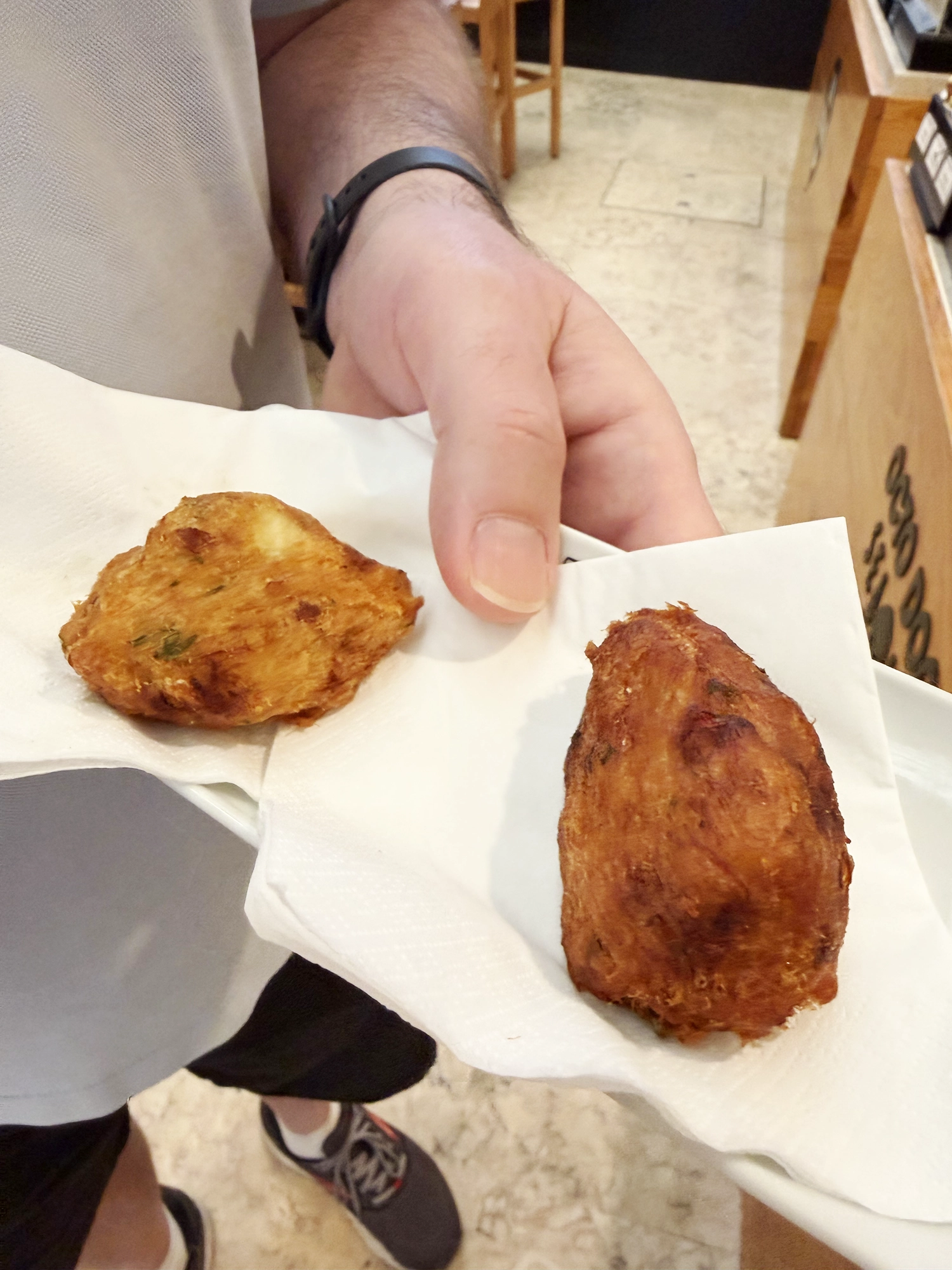 Pastéis or bolinhos de bacalhau