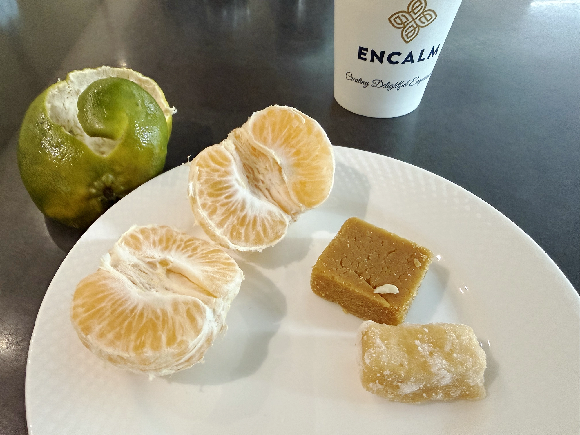 The Encalm Lounge in Delhi Airport: Really good food and Masala Chai