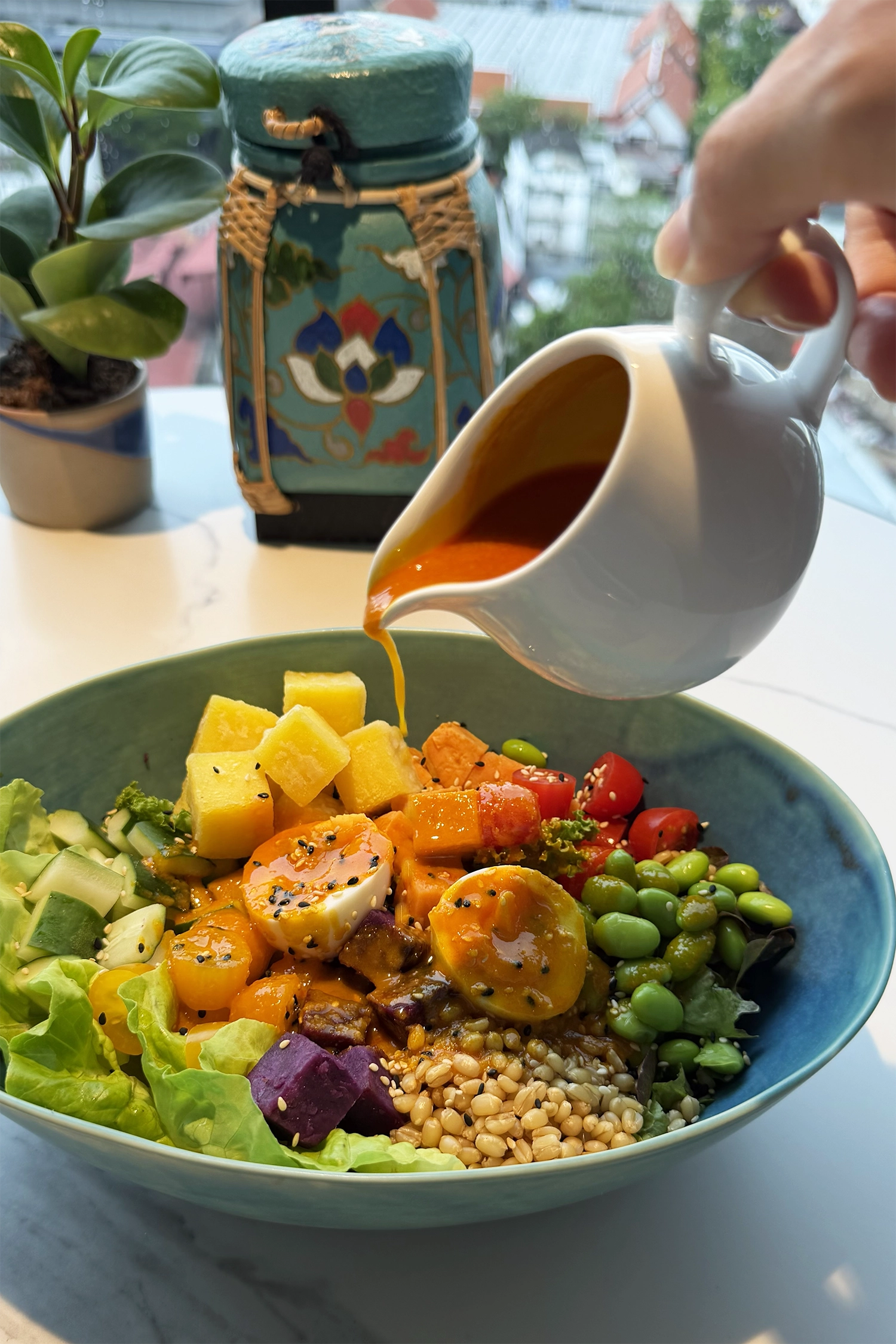 Recipe: Rainbow Salad with Khao Soi Dressing