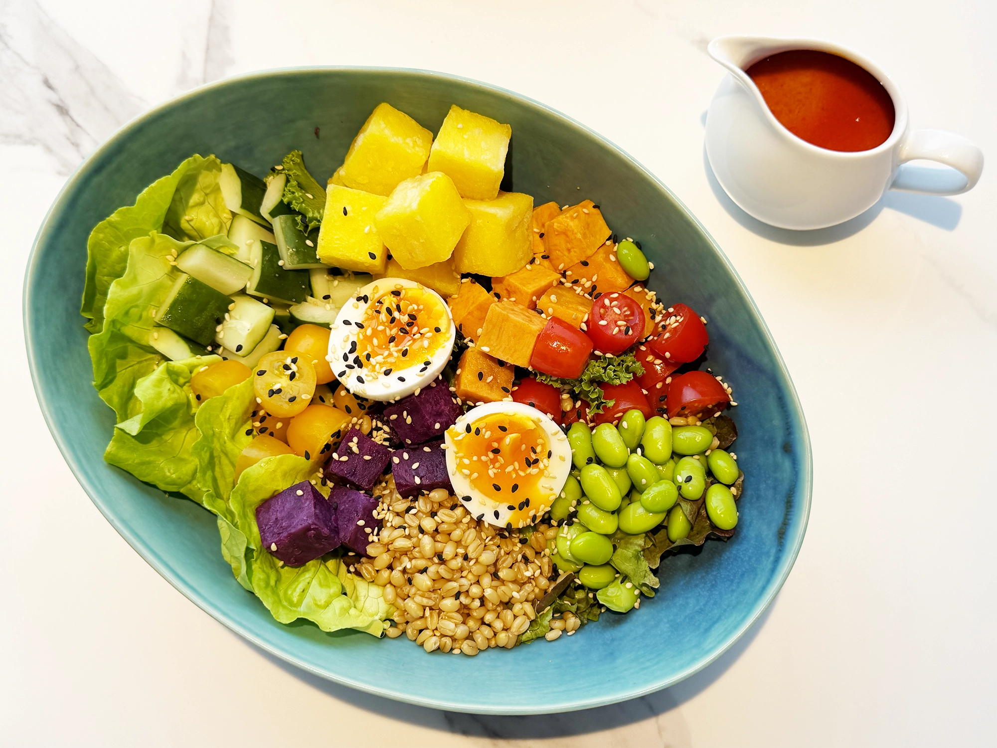 Recipe: Rainbow Salad with Khao Soi Dressing